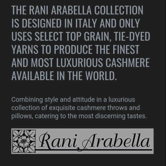 😍 RANI ARABELLA ITALY Luxury Cashmere/Silk Throw - Picture 9 of 9